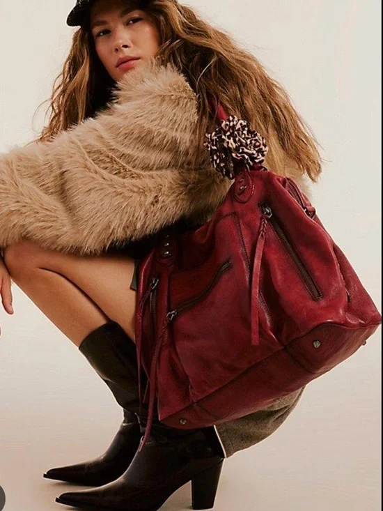 Free People Emerson Tote - Red Rock Color, from the We the People Line. - Picture 5 of 8